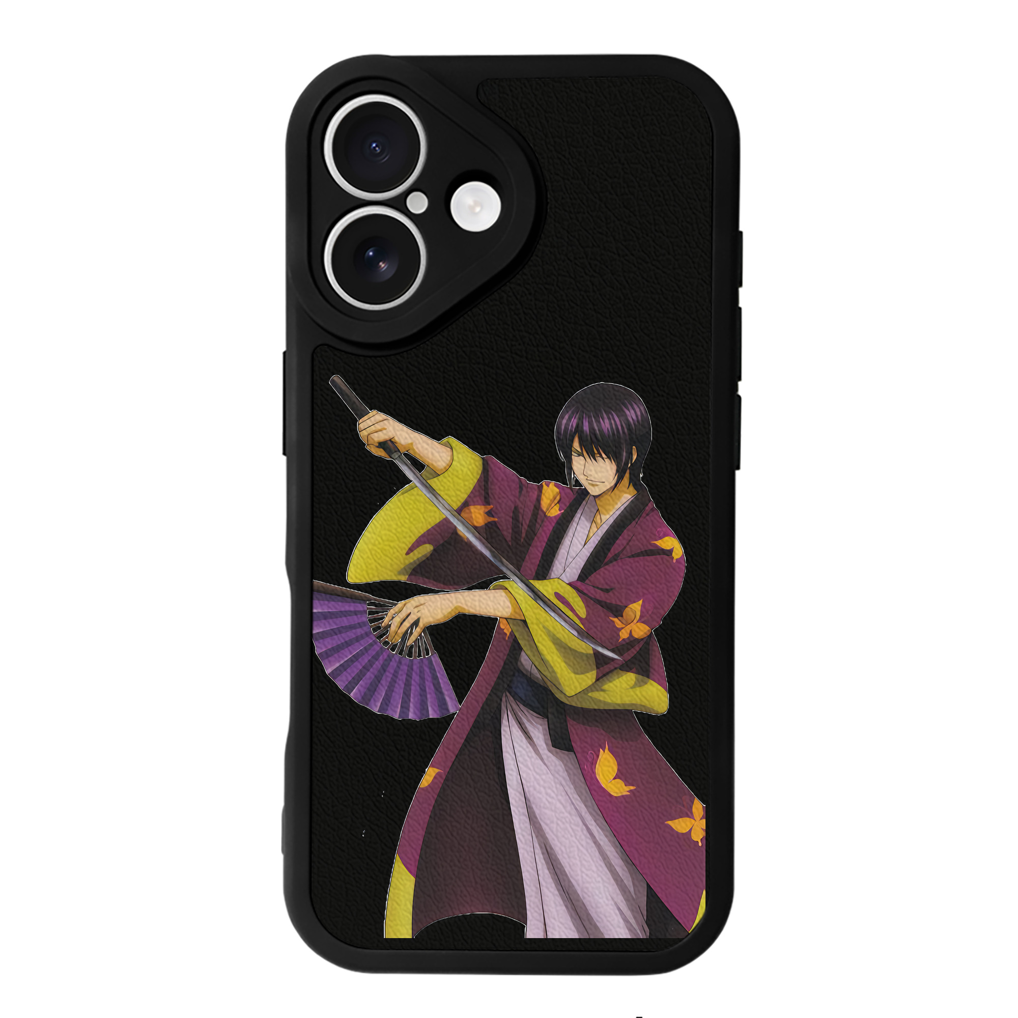 （画像用） ぎんたま 坂田銀時（さかたぎんとき） 神楽 志村新八（しむら しんぱち） GINTAMA Sakata Gintoki Kagura Shimura Shinpachi 【iPhone 16シリーズ対応】シリコンスマホケース（レザー調） 材質：シリコン